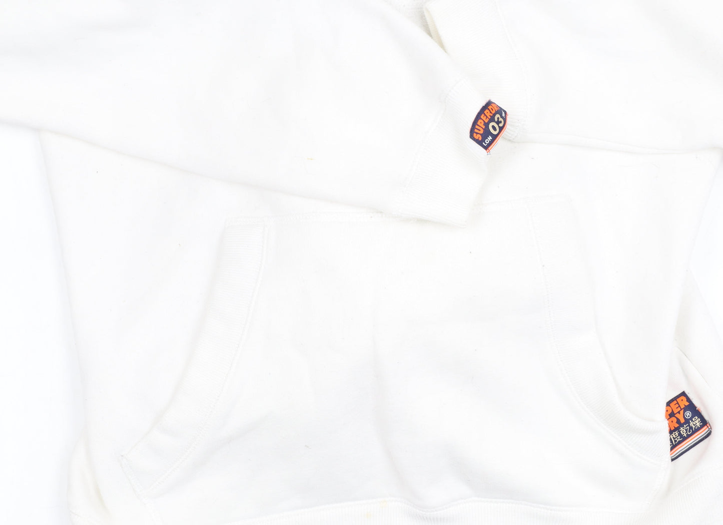 Superdry Women's White Pullover Hoodie XS