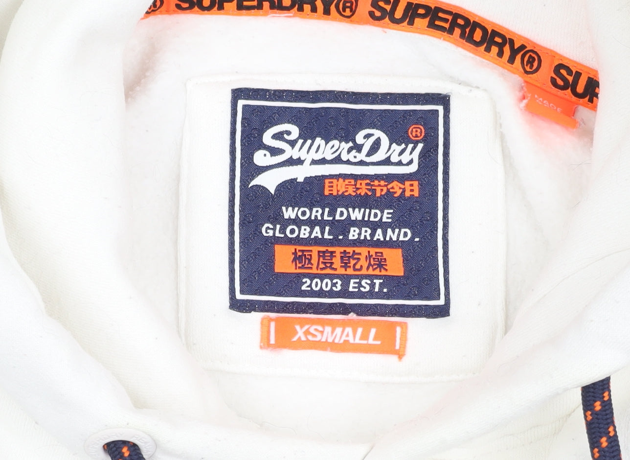 Superdry Women's White Pullover Hoodie XS