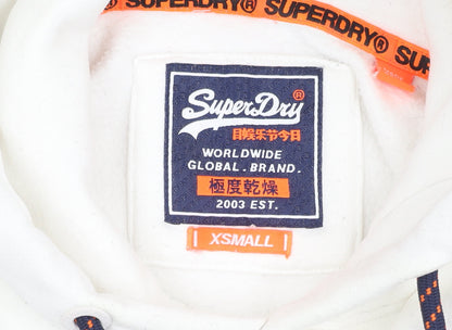 Superdry Women's White Pullover Hoodie XS