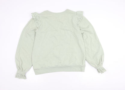 Womens UK Size 12 Marks and Spencer Green Pullover Jumper
