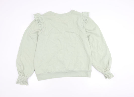 Womens UK Size 12 Marks and Spencer Green Pullover Jumper