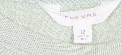Womens UK Size 12 Marks and Spencer Green Pullover Jumper