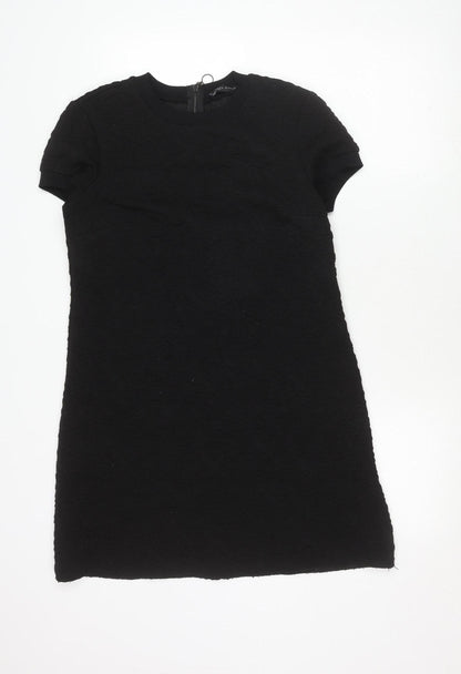 Zara Woman Black Shift Dress Size 12, Elegant Style