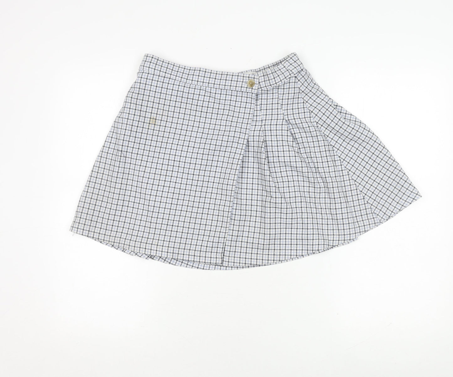 Hollister Women's Multicoloured Check Pleated Skirt M