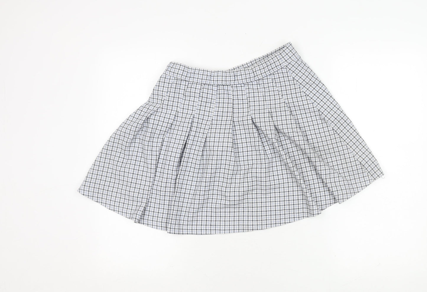 Hollister Women's Multicoloured Check Pleated Skirt M