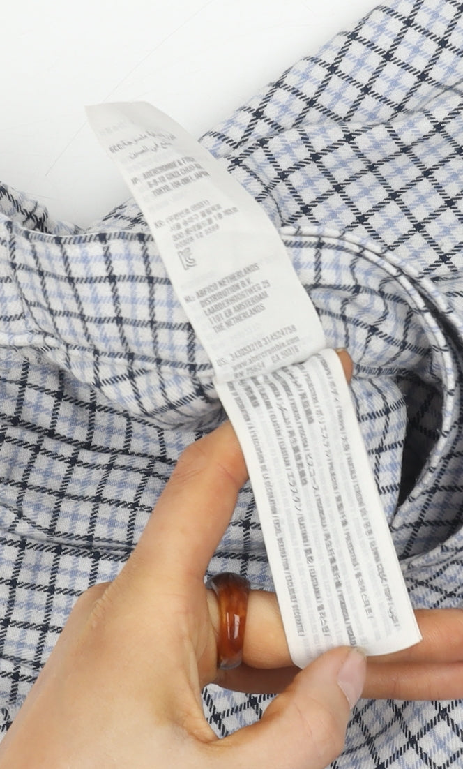 Hollister Women's Multicoloured Check Pleated Skirt M