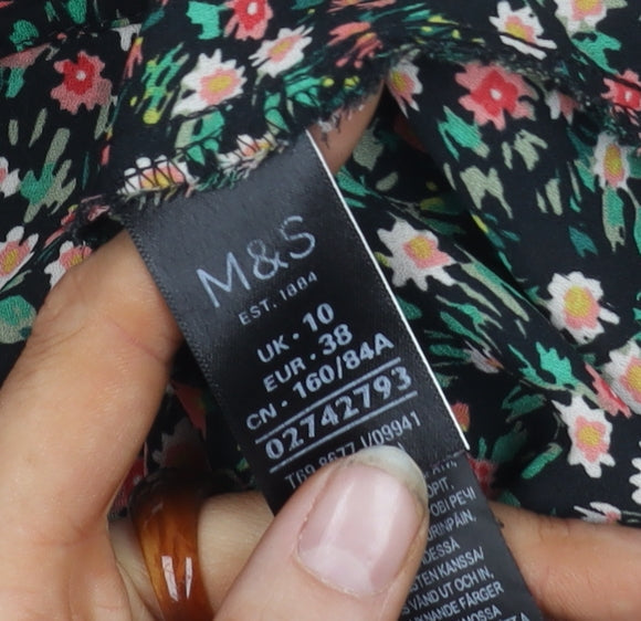 Womens UK Size 10 Marks and Spencer Multicoloured  Blouse