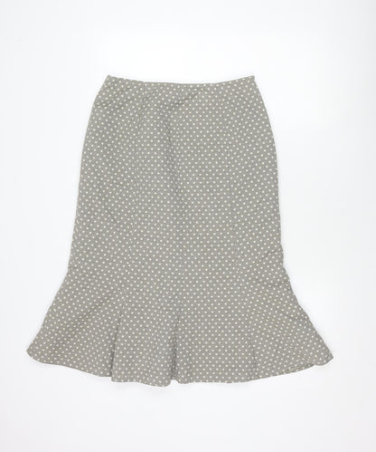 Alex & Co. Women's Grey Polka Dot Knee-Length Skirt