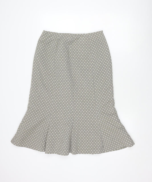 Alex & Co. Women's Grey Polka Dot Knee-Length Skirt