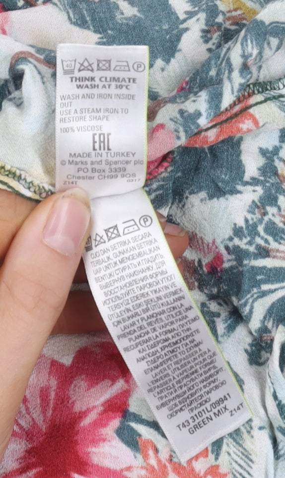 Womens UK Size 12 Marks and Spencer Multicoloured  Blouse