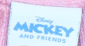 Disney Girls Pink Pullover Jumper with Bow, Size 4 Years