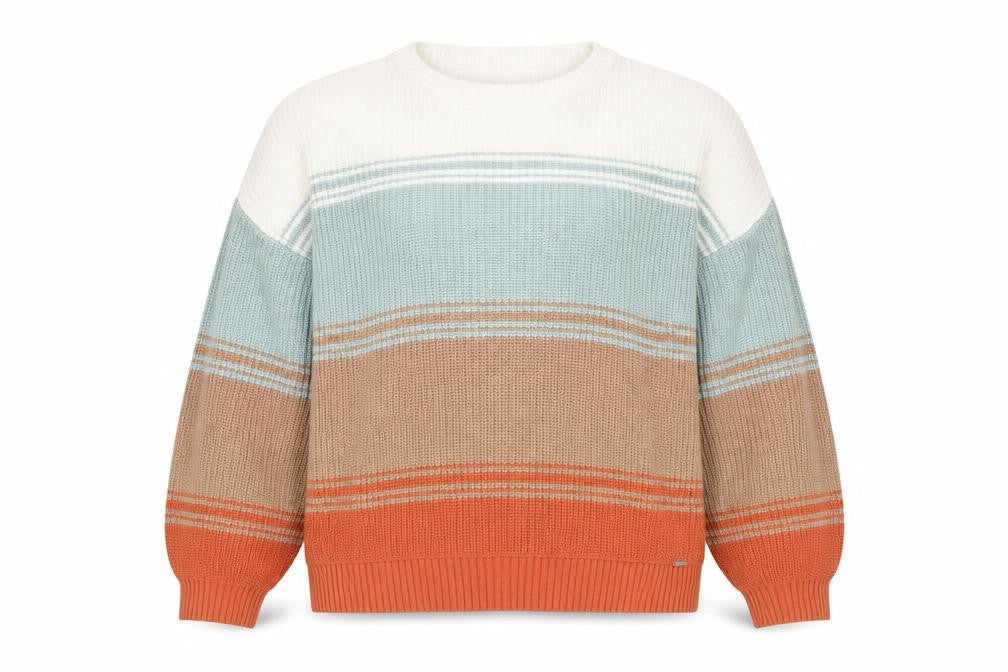 Hollister Women's Striped Pullover Jumper, Multicoloured, M