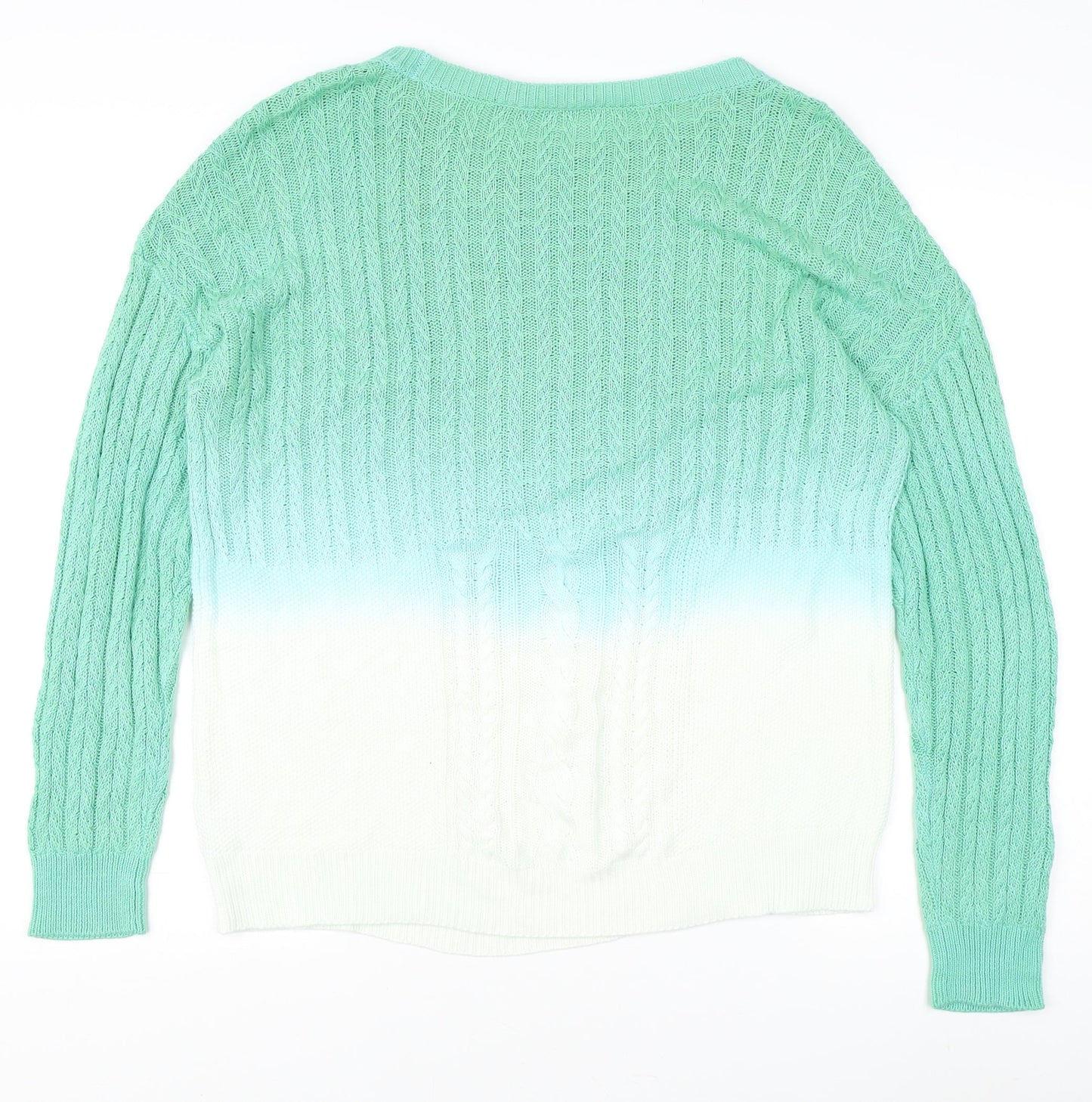 Womens UK Size XL Nina Leonard Green Pullover Jumper