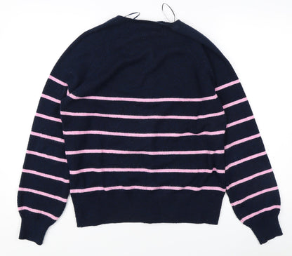 Womens UK Size S Marks and Spencer Multicoloured Henley Jumper