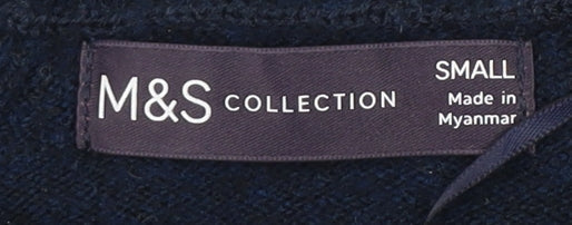 Womens UK Size S Marks and Spencer Multicoloured Henley Jumper