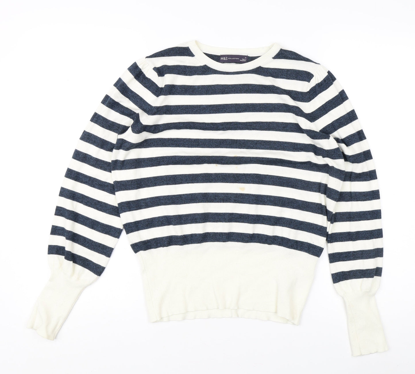 Womens UK Size M Marks and Spencer Blue Pullover Jumper