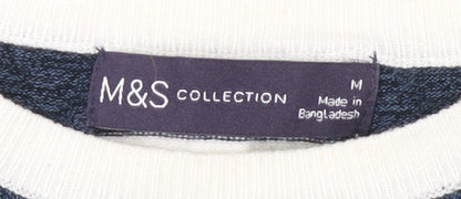 Womens UK Size M Marks and Spencer Blue Pullover Jumper