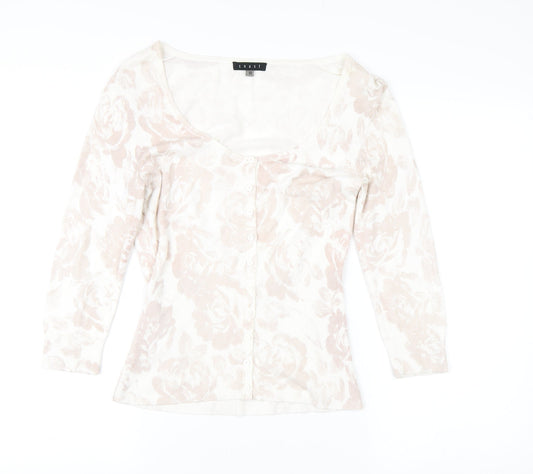 Coast Women's Multicoloured Floral Cardigan Size 10