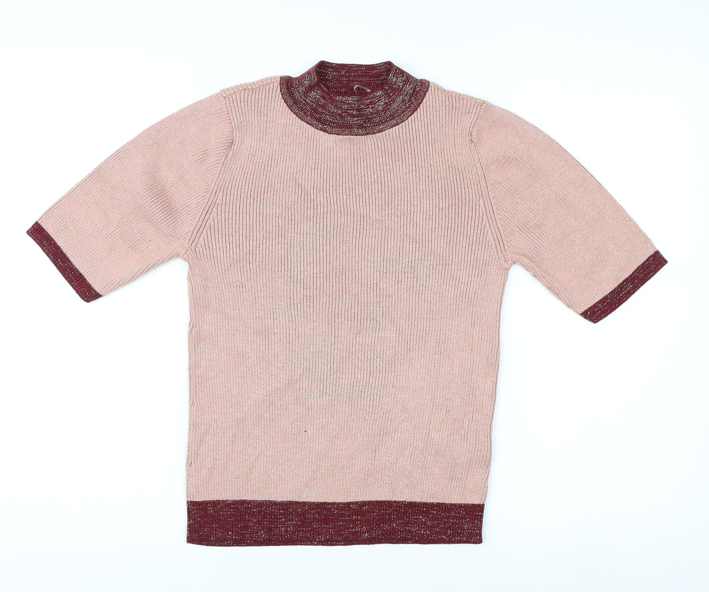 Womens UK Size 12 Marks and Spencer Pink Pullover Jumper
