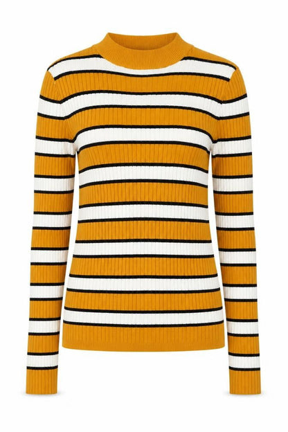 Womens UK Size 12 Bershka Yellow Pullover Jumper