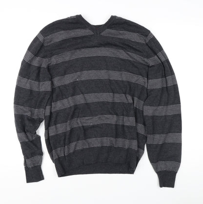 Marks and Spencer Men's Black Medium Stripe Pullover