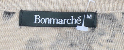 Womens UK Size M Bonmarché Beige Cardigan Jumper