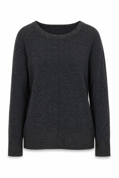 White Stuff Women's Grey Crew Neck Jumper, Size 8, Long Sleeve