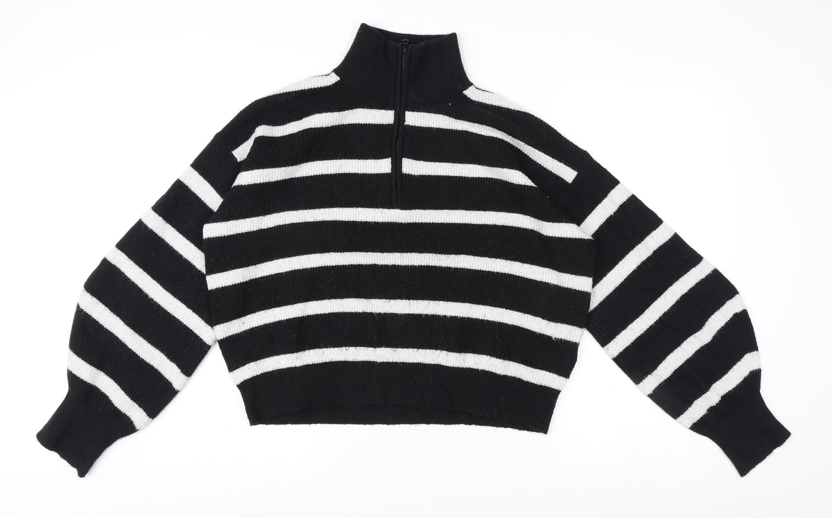Womens UK Size S French Connection Black Pullover Jumper
