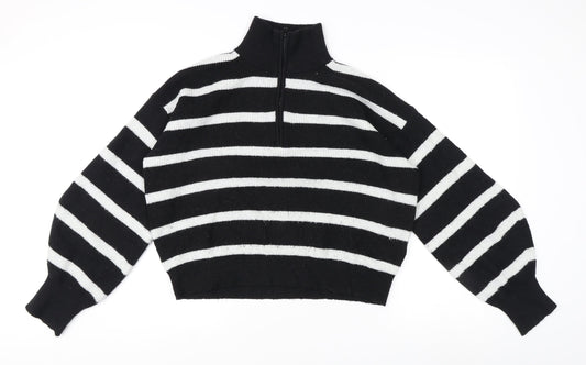 Womens UK Size S French Connection Black Pullover Jumper
