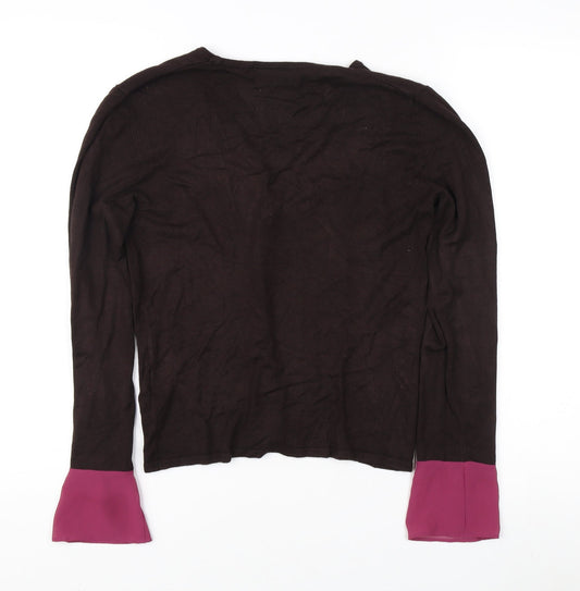 Womens UK Size M Principles Brown Cardigan Jumper