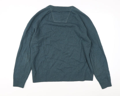 ROCHA JOHN ROCHA Men's Green Wool Pullover M