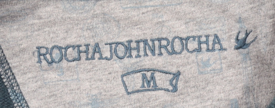 ROCHA JOHN ROCHA Men's Green Wool Pullover M