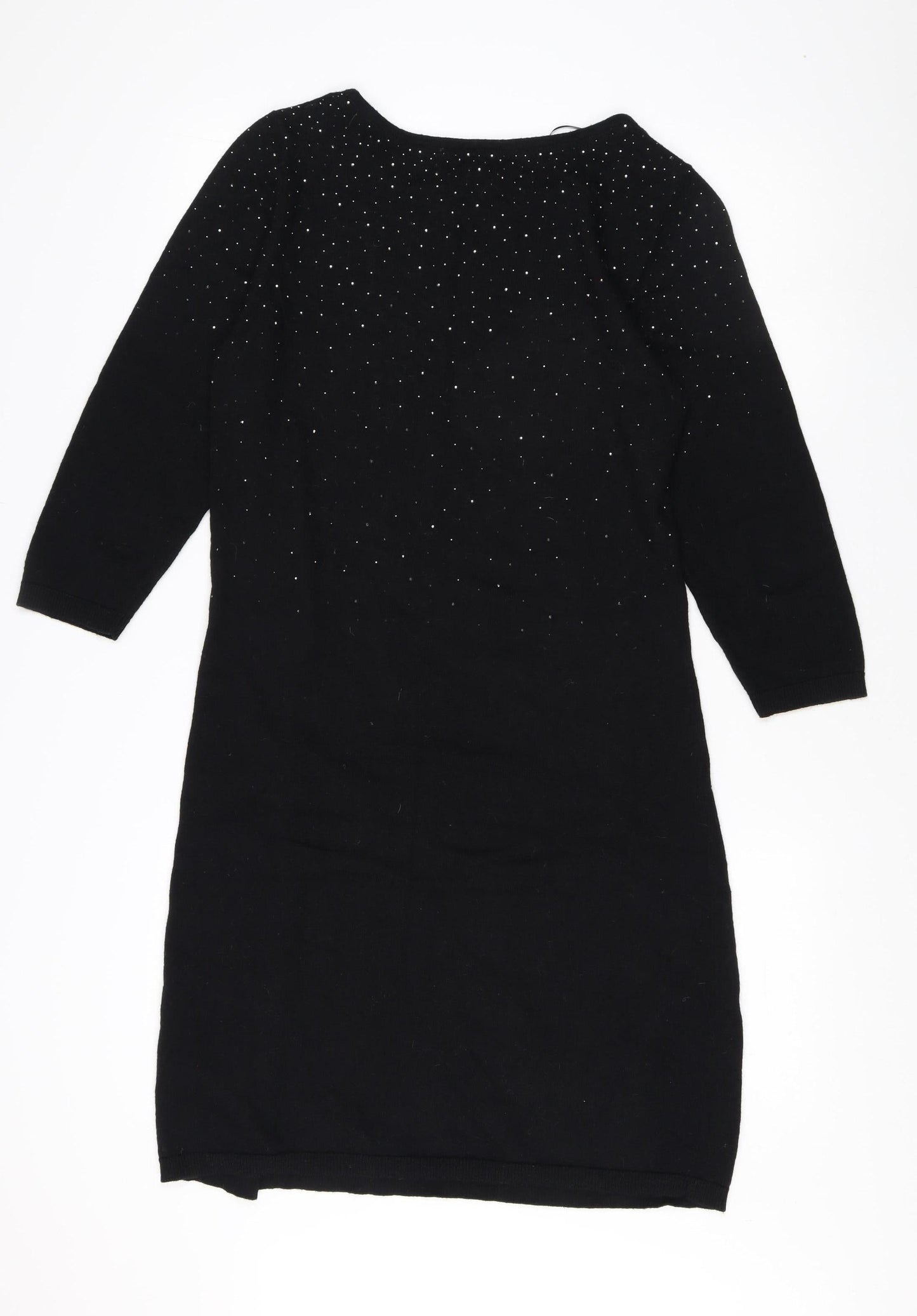 Monsoon Black Studded Women's Dress Size 14