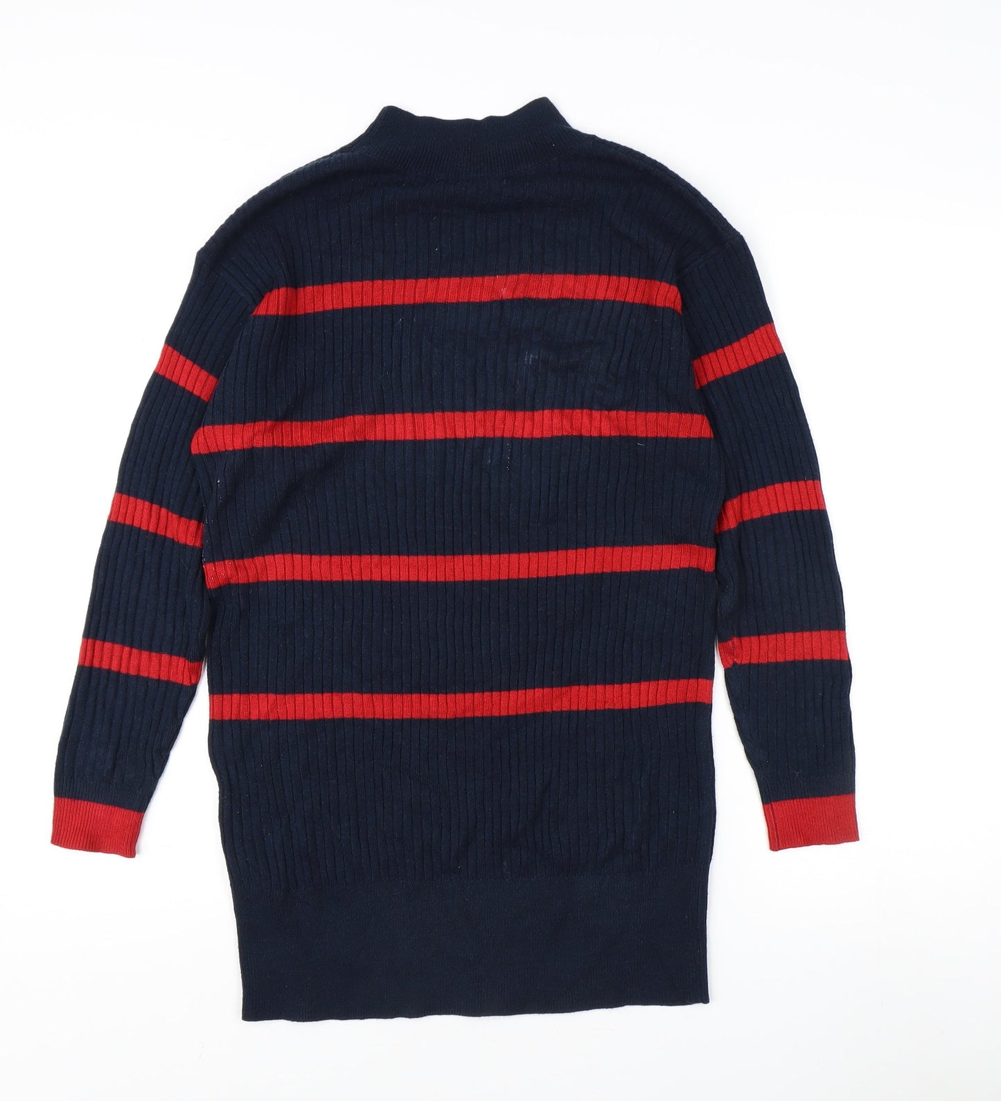 Marks and Spencer Men's Blue Striped XS Jumper