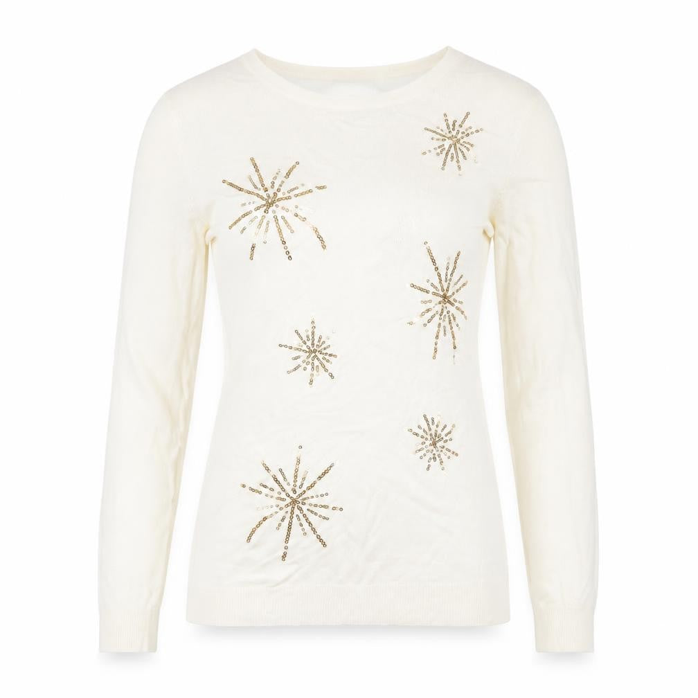 Womens UK Size S Damart Ivory Pullover Jumper