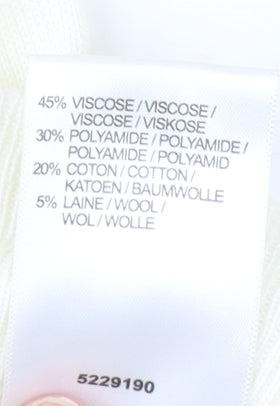 Damart Ivory Sequin Women's S Pullover Jumper