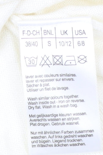 Damart Ivory Sequin Women's S Pullover Jumper