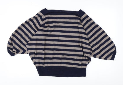 Jaeger Women's Multicoloured Striped Jumper M