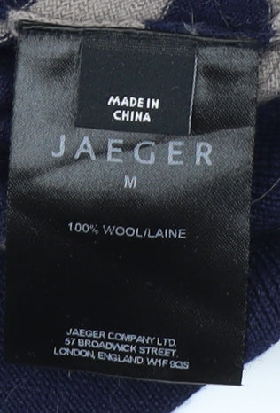 Jaeger Women's Multicoloured Striped Jumper M