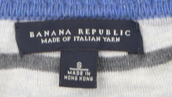 Banana Republic Women's Blue Striped Knit Jumper, Size S