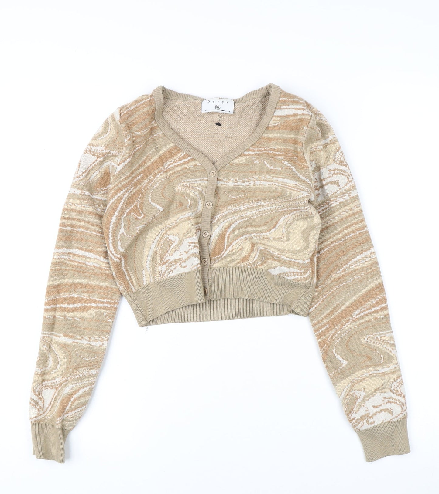 Daisy Street Beige Cardigan for Women, Size 8