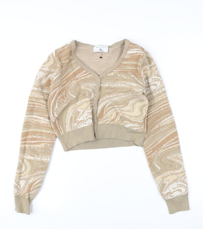 Daisy Street Beige Cardigan for Women, Size 8