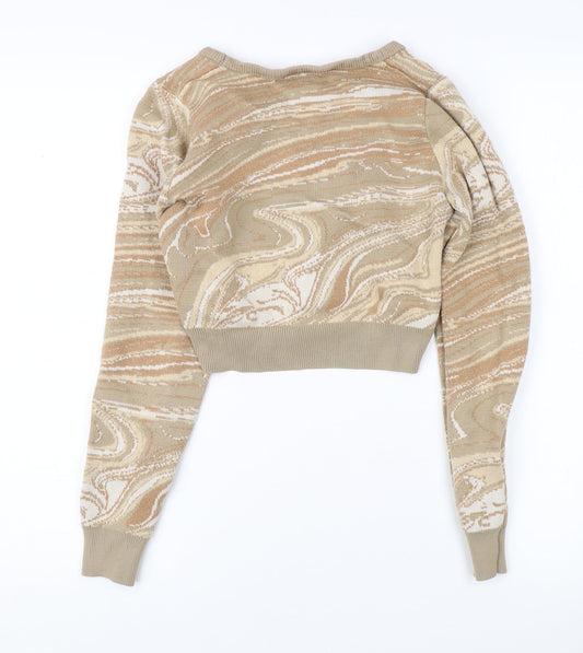 Daisy Street Beige Cardigan for Women, Size 8