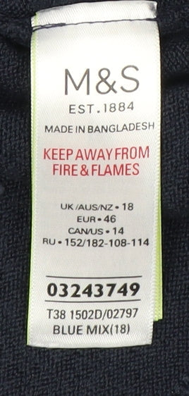 Womens UK Size 18 Marks and Spencer Multicoloured Pullover Jumper