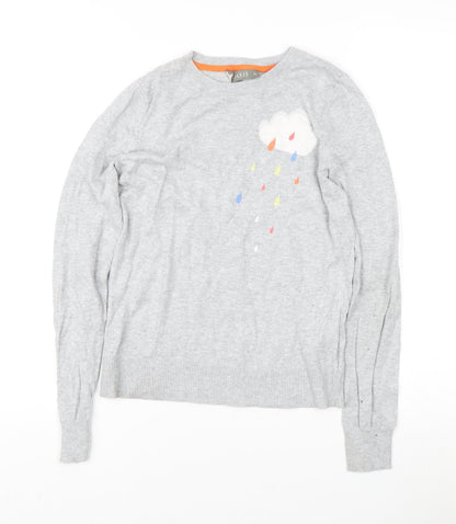 Womens UK Size XS Oasis Grey Pullover Jumper