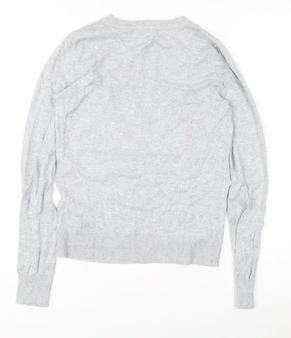 Womens UK Size XS Oasis Grey Pullover Jumper