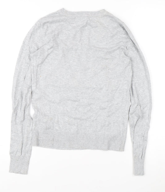 Womens UK Size XS Oasis Grey Pullover Jumper