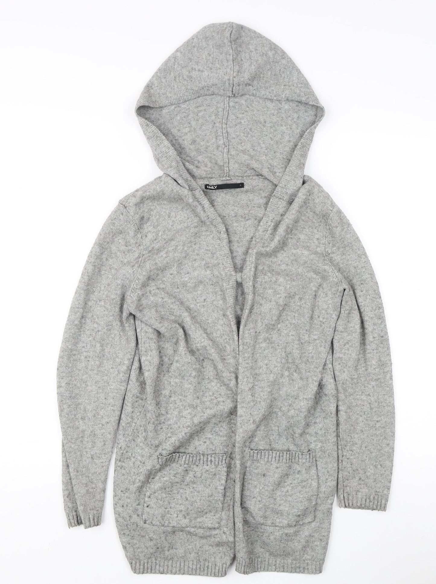 Womens UK Size XS Only Grey Cardigan Jumper