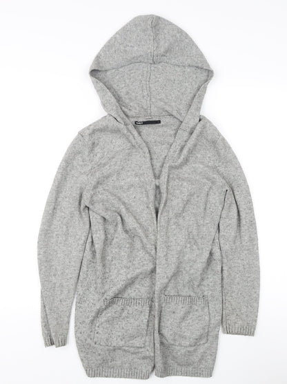 Womens UK Size XS Only Grey Cardigan Jumper