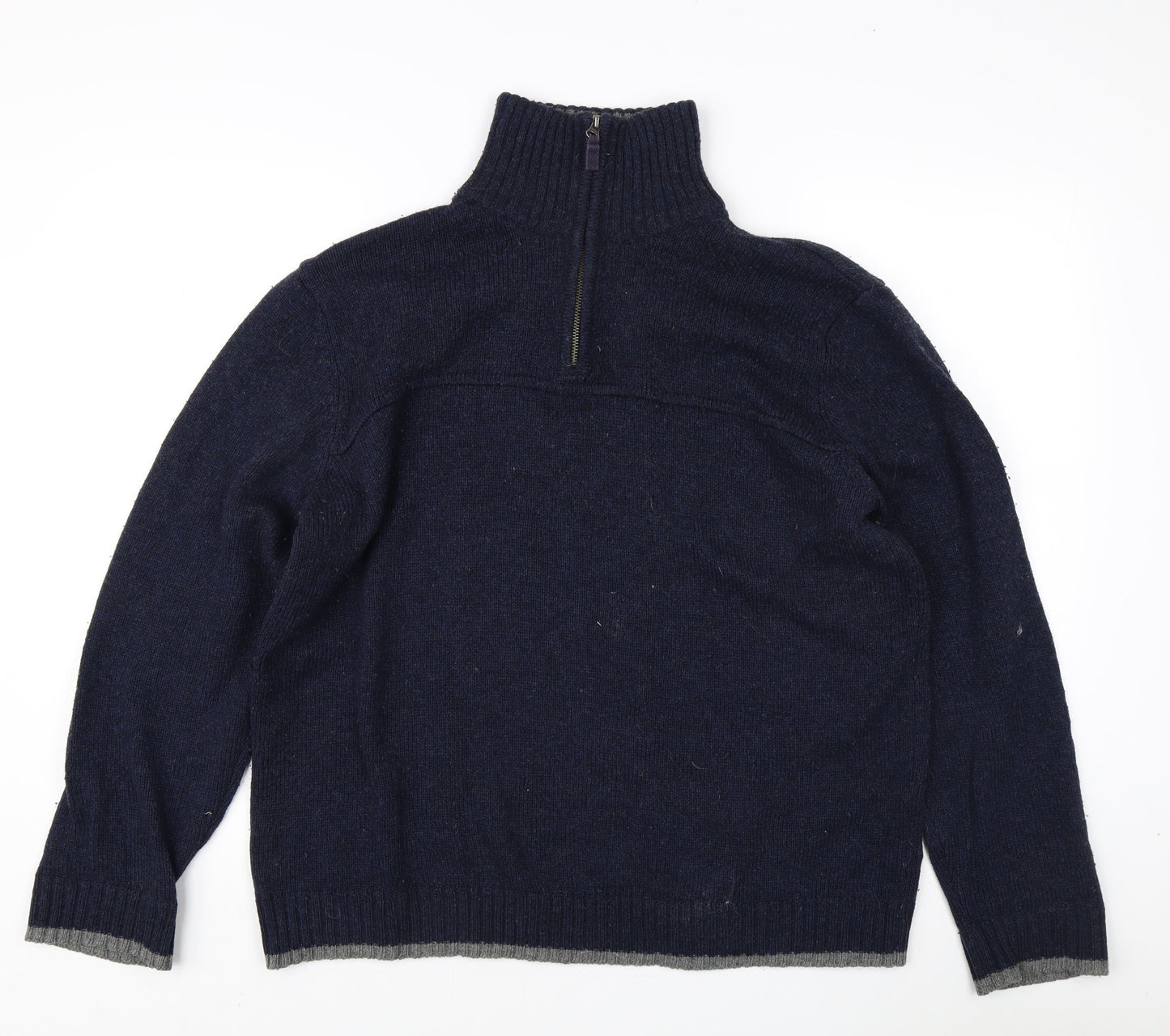 Atlantic Bay Men's Blue Pullover Jumper, Size L